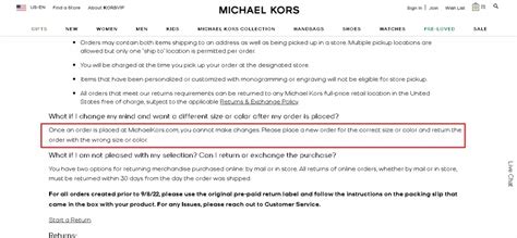 how to cancel order on michael kors|michael kors track order.